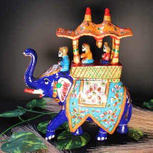 Meenakari Ambabari Metal Elephant