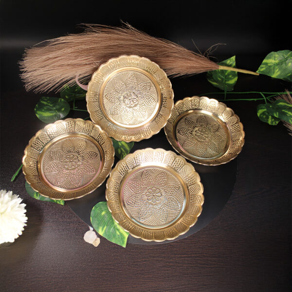 Brass Embossed Dish