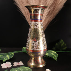 Decorated Brass Vase
