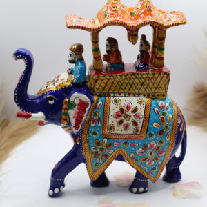 Meenakari Ambabari Metal Elephant